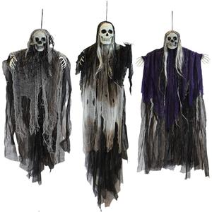 JOYIN 3 Pack Hanging Halloween Skeleton Ghosts Decorations, Grim Reapers for Best Halloween Outdoor Decorations