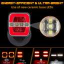 Wireless Trailer Lights - Magnetic Trailer Lights Adjustable Tow Light with Suction Cup, Rechargeable Towing Tail Light Kit Reverse Light Portable LED Towing Lights for Trucks, Boat, RV