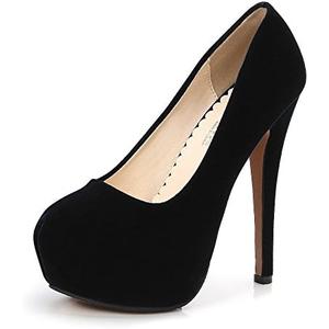 OCHENTA Women's Platform Slip On High Heels Dress Pumps Size 245