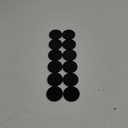12-Piece 2-Inch Discbound Expansion Discs and Binder Rings - Large Black Plastic Book Binding Discs for DIY Notebooks and Scrapbooking Supplies