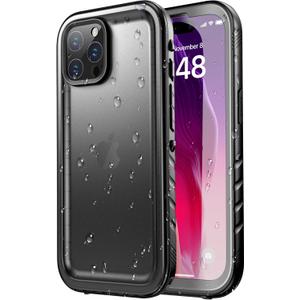 SPORTLINK for iPhone 15 Pro Max Case  IP68 Waterproof Military Protective Full Body Heavy Duty Shockproof 360 Sealed Dustproof with Camera Screen Protector Cover for i Phone 15 Pro Max 6.7" Black