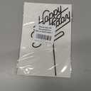 1 PCS Black Happy Birthday Cake Topper, 4.9 x 6.7 Inches Classic Birthday Cake Toppers, Acrylic Happy Birthday Cake Sign, Anniversary Cake Decorations for Party Supplies and Photo Booth Props