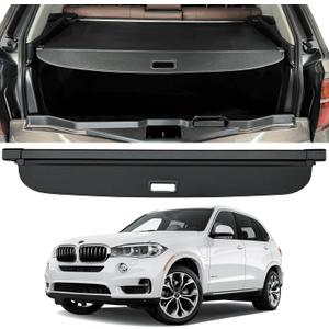 Retractable Trunk Cover Compatible with 2007-2018 BMW X5 Cargo Cover Rear Trunk Security Cover X5 SUV Accessories Privacy Screen Cover BMW X5 Rear Trunk Cover