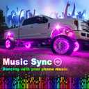 YiLaie Rock Lights for Trucks, 8 Pods RGB LED Rock Lights with APP/Remote Control & Music Mode, High Bright Multilcolor Waterproof IP68 Rock Neon Light Kits for Pickup Off Road RZR SUV ATV UTV Car