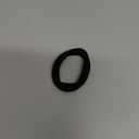 50PCS Black Hair Ties for Women, Cotton Seamless Hair Bands, Elastic Ponytail Holders, No Damage for Thick Hair, 2 Inch in Diameter, by Qarwayoc