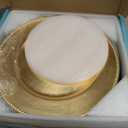 MAONAME Gold Charger Plates Set of 12, Foil 13" Plate Chargers with Beaded, Plastic Round Chargers for Dinner Plates, Table Setting