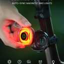 Magicshine SEEMEE Magnetic Rear Bike Lights,USB-C Rechargeable FTR LightSync Control Technology, IPX6 Waterproof Safety Rear Bicycle Lights, Cyclist Gifts for Men & Kids