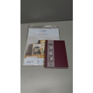 Set of 2: Printworks Printable Canvas, 4 Sheets, 8.5" x 11" + Studio C Noted Neutrals Personal Notebook