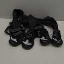 Winter Dog Snow Boots with Fleece Lining, Dog Shoes for Medium Large Size Dogs, Waterproof Dog Booties and Paw Protectors, Anti-Slip & Reflective Dog Shoes for Snow Outdoor, Hiking (Black-Size 6)