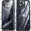 for iPhone 15 Pro Max Case Waterproof, [Built-in Screen & Lens Protector][IP68 Underwater] Shockproof Dustproof for Full Body Rugged Protective iPhone 15 Pro Max Phone Case 6.7 Black