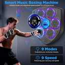 Music Boxing Machine for Adults with Boxing Gloves, 9 Modes & 9 Speeds, Wall Mounted Music Punching Machine for Home Gym, Office & Fitness Training