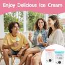 Creami Swirl Pints & Lids for Ninja Swirl Ice Cream Maker NC700 Series, Swirl Container Replacement for Ninja Creami, BPA-Free & Dishwasher Safe (Pink&Blue, 2Pcs)