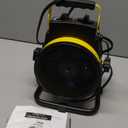 1500W Portable Garage Heater, Electric Outdoor Heater with Fast Heating & Overheat Protection, Patio and Greenhouse Space Heater for Indoor or Outdoor UseYellow