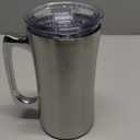 Stainless Steel Double Walled Mugs 20 oz Metal Coffee & Tea &Wine Cup Mug Insulated Cups with Handles Keep Drinks Cold or Hot Longer (1Pcs)