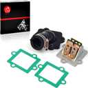 Intake Manifold Boot Intake Reed Valve & Gasket For Polaris Predator 50 90 2003-2006 Sportsman 90 2001-2006 Scrambler 50 90 2001-2003 0450065 0450063 0450062