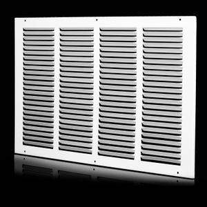 20x12 Return Air Grille (Duct Opening Size), Air Return Vent Cover, AC Vent Cover, Cold Air Return Vent Cover, Flat Return Air Grilles, Outer Dimensions:21.75"W x 13.75"H (20"W x 12"H, Duct Opening)