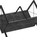 YINMIT Vinyl Record Holder, 80-100 LP Vinyl Record Storage Rack, Quick Assembly Vinyl Record Display, Retro Style Organizer for Magazine, Book, Files, Albums (Grey, 1 Tier)