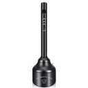Steel Cigarette Butt Receptacle Disposal Outdoor for Keeping a Fresh and Clean Area, 5 Gallon Capacity, Black