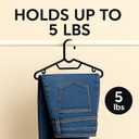 Heavy Duty Plastic Clothes Hangers  50 PCS | Space-Saving, Ideal for Daily Use Design for Shirts, Coats, Dresses, Pants, & Skirts | Durable & Lightweight