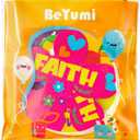 BeYumi Easter Glitter Cross Craft - 30Set Easter Religious Cross Craft Kit Sunday School Christian Faith DIY Glitter Mosaic Ornament Card Classroom Church Fun Activities Party Favors