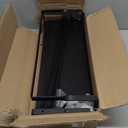 Mkono Wall Mounted Wine Rack Set of 2 Wood Shelf Rustic Wine Bottle Glass Floating Shelves with Stemware Hanger Modern Plants Photos Wine Display Storage Holder for Kitchen Dining Room Bar, Black