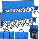 Wenqik Foldable Bench 6 Seat with Back No Assembly
Sideline Soccer Bench 176 lb Capacity, Portable Folding Team Chair for Soccer Baseball Outdoor Events Sport Camping Travel