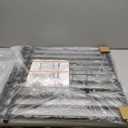 Malier Indoor Dog Gate with Door, 26-41" Extra Wide Full Metal Pet Gate Short Dog Gate for Stairs, Pressure Mount 10'' Tall Small Puppy Low Gate Easy Step Over for Doorways (Black)