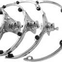 Vaveren Tom Drum Suspension Rim Mount, Heavy Duty Drum Set Accessory, Metal Tom Drum Percussion Mount for Drum, 12inch