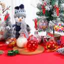 DECHOUS 10Pcs Christmas Ornament Drink Balls: Fillable Christmas Booze Balls 5 oz Clear Plastic Shot Glass Ornaments for Xmas Party Holiday Decoration