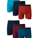 Hanes Mens Underwear Briefs, Cool Dri Moisturewicking Cotton Norideup For Men 6 Pack Assorted, Large US