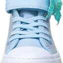 Toandon Kids Adorable Fashion High Top Casual Canvas Sneakers (Blue, size 3)