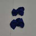 Koolgil Baby Girl's 8'' Soft Big Bow knot Nylon Headband Toddler Hairband for Photography Travel Party Festivals (Royal Blue), Set of 2