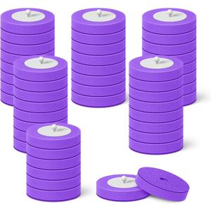 48 Count Disposable Toilet Brush Heads, Toilet Bowl Wand Refills for Toilet and Bathroom Cleaning, Purple Lavender Fragrance, Not Suitable for Electric Toilet Brushes