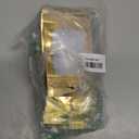 ANZNKU 100 PCS Resealable Mylar Bags with Frosted Clear Window Packaging Bags Foil Pouch Zipper Bag for Food Self Sealing Storage Supplies (2.753.93, Light Gold)