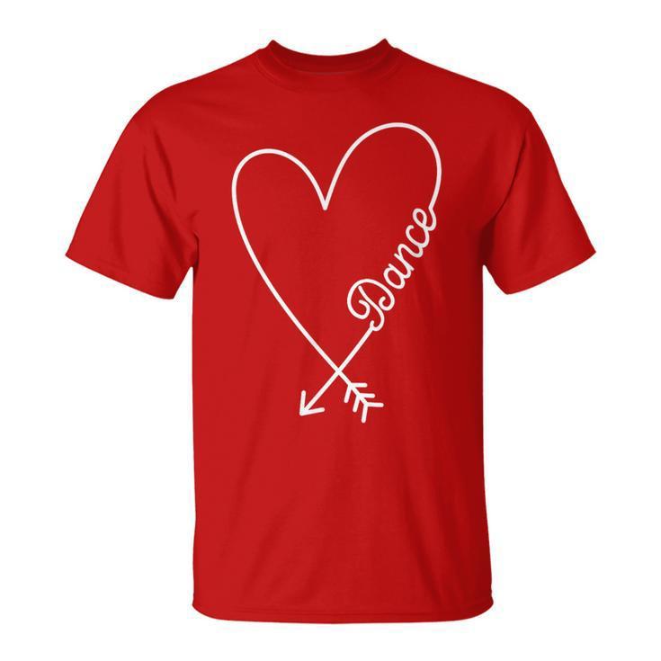 Dance Cute Graphic Heart Love T-Shirt, S