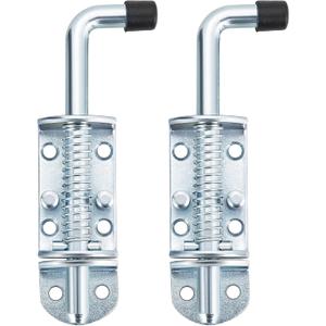 6.5inch Spring Loaded Latch with Pin Receiver, Metal Lock Barrel Bolt Spring Loaded Locking Latch, Ideal for Gates, Doors, Trailers, and Other Items Requiring Secure Closure (6.5 in, 2, Pack)