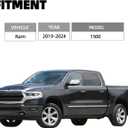 MITZONE Front Tow Hooks Right & Left with Bushing Compatible with 2019 2020 2021 2022 2023 2024 RAM 1500 Replace 68272944AB 68272945AB