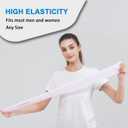 ProtectX Sun Protection UV Cooling Arm Sleeves for Men Women - Breathable, Moisture-Wicking, Compression (Black)