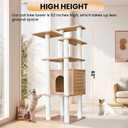 62"Tall Outdoor Cat Tree,Weatherproof Large Cat Condo with Scratching Posts
Khaki Multi-Level Cat Tree Design,Polypropylene Scratching Posts,Suitable for Indoor and Outside Use,Easy to Assemble CTT-10