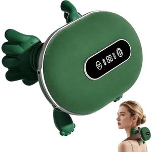 Shoulder and Neck Massager, Bionic Heated Massager, Portable Neck and Back Massager with Fingers, 4D Kneading Massager, Simulates a Real Palm for Pain Relief and Muscle Relax