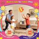 Soft Indoor Volleyball, Lightweight Quiet Fabric Ball for Kids & Beginners | Ultra Soft Fabric Volleyball with Lightweight Design for Quiet Indoor Practice, Safe Training & Beginner Play Kids & Youth