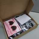 Kathfly 30 Sets Valentine Party Favors Valentines Day Cards with Heart Sunglasses Bulk for Unisex Gifts(Multicolor Heart Glasses)