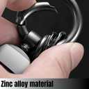 KAELTHAS American USA Flag Keychain Mens Key Chains Durable Zinc Alloy Ring Universal Fit for Truck Motorcycle Premium Car Accessories (Chrome)