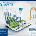 Dr. Brown's Folding Baby Bottle Drying Rack for Easy Storage - Dry Nipples, Pacifiers and Other Baby Essentials, BPA Free