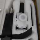 VOTON Black Bathroom Faucets Modern Waterfall Bathroom Sink Faucet Matte Black Single Handle Bathroom Faucet for 1 or 3 Holes with Deck Plate and Pop-Up Drain, Rv Sink Camper Farmhouse Bathroom Faucet (Regular Single Handle - 7.5 inches height)