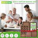 NutriChef 6-Piece Nonstick Bakeware Set, Carbon Steel Baking Pans Set, Includes Cookie Sheets, Wide & Square Bake Pans, Bread Loaf & Round Cake Pan, Muffin Pan - Gold