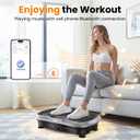 AXV Vibration Plate Fitness Platform Exercise Machine Vibrating Shaking Full Body Shaker Workout Vibrate Stand Shake Board Sport for Weight Loss Fat Burner for Gym Home Office