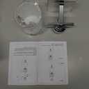 1 Light Modern Bathroom Light Fixtures Over Mirror, Chrome Vanity Lights for Bathroom Wall Sconces with Milky White Glass Shades, E26 Socket