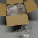 DINGPAl 15 oz Double Walled Glass Coffee Mugs, Set of 4 Large Double Wall Layer Coffee Mug Insulated Borosilicate Glass Cups with Handle and Spoon for Latte, Cappuccino, Espresso, Americano