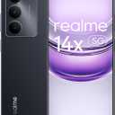 realme 14x 5G Smartphone 6+128GB, Carbon Black, 6.67-inch Screen, 120Hz Display, 5000mAh Battery, 50MP AI Camera, MediaTek Dimensity 6300, ArmorShell Protection, IP64